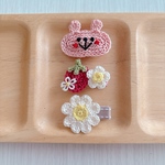 ☆送料無料☆ベビーヘアクリップ♡おおきめうさちゃんセット