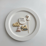 カラフルな働くくるまのお誕生日アイシングクッキーセット
