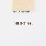 【小さな文字】THREE GOOD THINGS_よかったこと3つ | はんこ