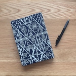mina  perhonen symphony  A5  カバー　薄め　ミナペルホネン の 刺繍生地　シンフォニー