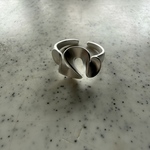 ーring009ー　silver925 シルバーアクセサリー　マットリング　艶消しリング　艶消しアクセサリー　シルバーリング　オープンリング　カフリング