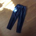 テーパードパンツ   ストレッチデニム  インディゴブルー