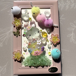 3/24 在庫追加です♡たまごに乗りたいうさぎさんEaster♡シーグラスアート ガラスアート 