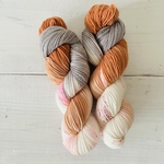 手染め毛糸〇kasumi〇mebuki(merino80)ソックヤーン