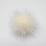 SHAREKI  ミンクファーボール(天然）(カン付き） ホワイト　30mm  1セット3個入り fur-3cm-wh