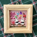 刺繍ミニ壁掛け(3月)①