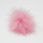 SHAREKI  ミンクファー ボール(天然）(カン付き） ピンク　30mm   1セット3個入り  fur-3cm-pi