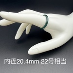 翡翠 くりぬきリング内径約20.4mm（22号相当） ミャンマー産 天然石1点物
