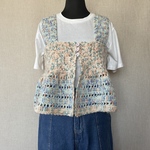 手編み🧶ビスチェ　ベビーカラー