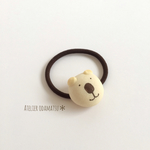 シロクマパンのヘアゴム