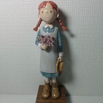 赤毛のアン（木粉粘土）　　　　　 Anne of Green Gables