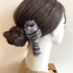 しっぽがゆらゆら揺れるねこちゃんヘアコーム(S6)