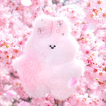 桜うさぎ宇宙人くんのぬいぐるみ