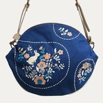 うさぎガーデン刺繍・ショルダーバッグ