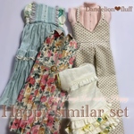 3/25 入荷　¥2,950 お買い得　四着分セット　　　　　　　　　　　　　　　　　　　　　　　　　　　　　　　　　　22cmドール服　