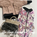 3/25 入荷　¥1,850 リバティタナローン生地ブラウスセット　　　　　　　　　　　　　　　　　　　　　　　　　　　　　　　　　　22cmドール服　