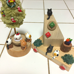 並べて飾ってねこだらけ クリスマス