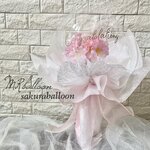 お急ぎの方に❤︎翌日配送可能分♥卒園・卒業・入学♥フラワーバルーンブーケ 　サクラバージョン Ｓサイズ