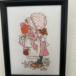girl👧クロスステッチ刺繍額