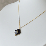 ⁂ 3/28(土)21:00発売 ⁂ ナイト ブラック ＊ 陶器 ネックレス サージカルステンレス