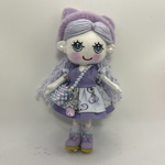 パープルドレスのドールチャーム