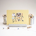 postcard ( sheep & wrapping )