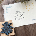 星撒きドラゴン【オプションあり】　ゴム版はんこ