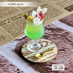 53 ＊トロピカルジュース＊　ミニチュアスイーツ　粘土　ドールハウス　フェイクフード　ねんどろいど　食品サンプル　YUMEmini