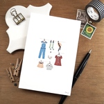 postcard ( bath time & laundry ) 