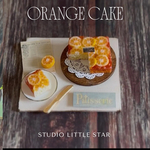 ミニチュア　スクエアオレンジケーキ