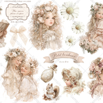 【単品販売】春のコラージュペーパーRomantic Garden Story 👒Spring Collectionコラージュ素材②