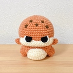 レオパっち｜ヒョウモントカゲモドキがモチーフのあみぐるみ（色：アプリコット）
