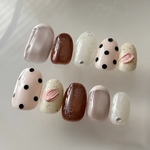 baby pink dot🌸 ニュアンスネイル