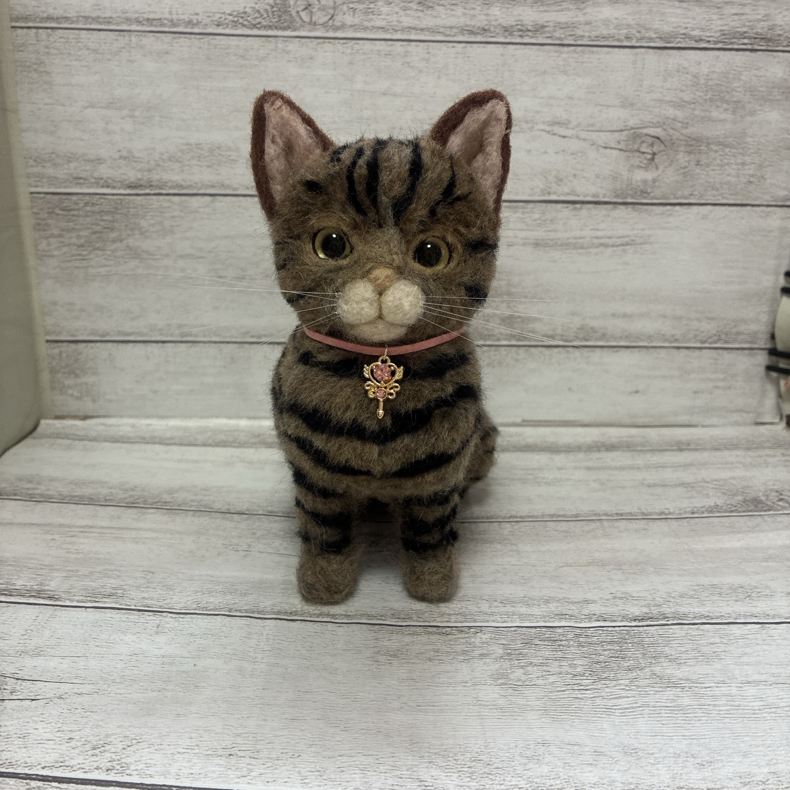 羊毛フェルト シャムトラ シャムトラミックス シャム猫 猫 - mokomi