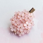 桜のヘアクリップ 桜満開