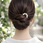 大粒 淡水パール 5粒 かんざし ヘアアクセサリー フォーマル ハレの日 ウェディング 入学式 和装