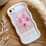 【河津桜】一点物 スマホに挟める ミニブーケ　ドライフラワー　インナーシート