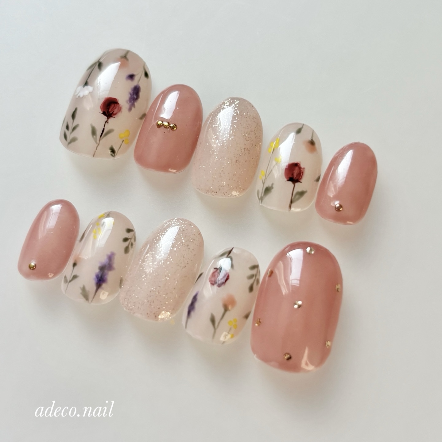 再販】ネイルチップ spring nail No.1 - adeco.nail | minne byGMO