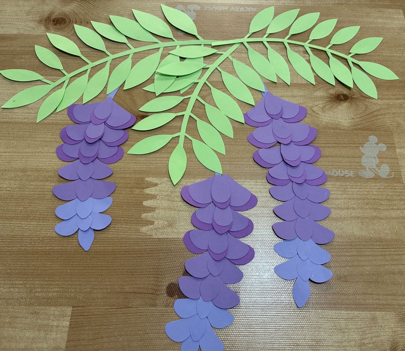 壁面飾り＊季節の花シリーズ【藤】5月 6月 - とことこ