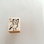 パンダくま帽子をかぶったコトリPiYo
