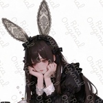 [E-11] イースター🥚シリーズ🐰　RICA オリジナルステッカー　人物ステッカー　女の子　コラージュ素材