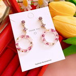 大人可愛い🩷 春🌷🌸 レジン フラワー 🌼*･ ピアス イヤリング レディース アクセサリー💖