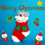 シュナウザーちゃんのXmasオーナメント★犬★あみぐるみ