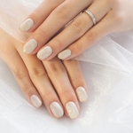 ホワイト ニュアンスネイル🕊️ 結婚式 ブライダル ネイルチップ 