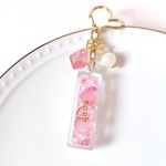 【あか】推しカラーお守り♡琥珀糖BOXキーホルダー　レジン　