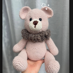 綿100%の手編みくま🧸おまもりくま｜出産祝い・ファーストトイに｜選べる12色