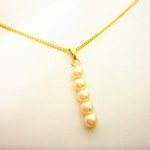 再♡華奢な5連パールネックレス