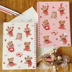 A5無地ノート『Very Berry Bear』🍓🧸🥄