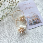 ꫛᥱꪝ ＊fleurs blanches＊ フラワーヘアゴム　2個セット