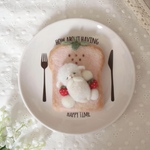 【受注販売】いちごトーストでおやすみ🍞🍓羊さん🐑💤